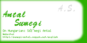 antal sumegi business card